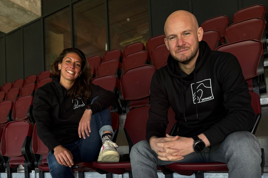 Maud et Jordan, fondateurs d'ULTRACE° — affiches sportives personnalisées à Metz