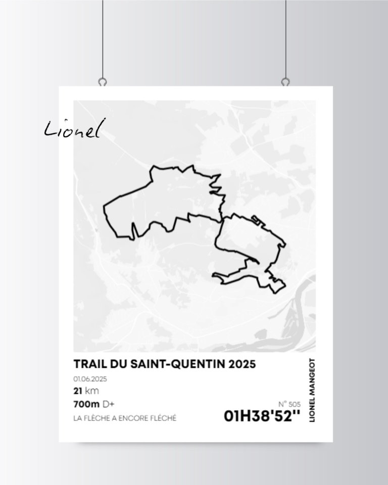 Affiche course à pied Trail du Saint-Quentin Metz