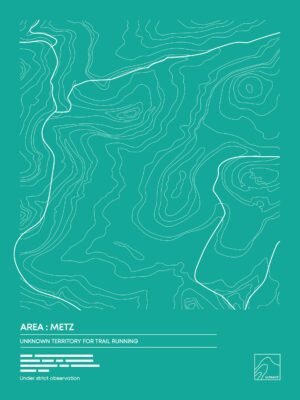 Affiche Design Ultrace Trail Vert Metz