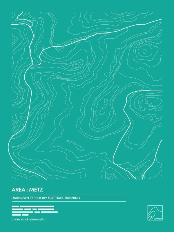Affiche Design Ultrace Trail Vert Metz